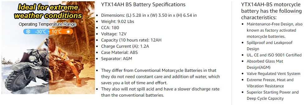 Motorcycle Battery